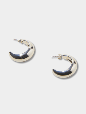 Women's Cotton On Silver Large Hoop Earring