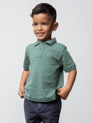 Boys Polo Green Austin Golfer