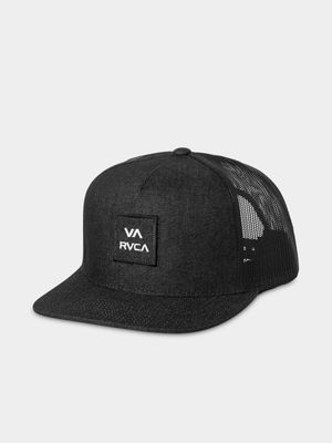 Boy's RVCA VA Black All The Way Trucker Cap