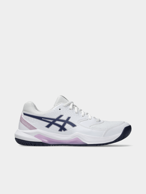 Womens Asics Gel-Dedicate 8 White/Indigo Fog Court Shoes