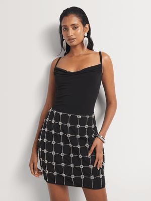 Luella Beaded Mini Skirt