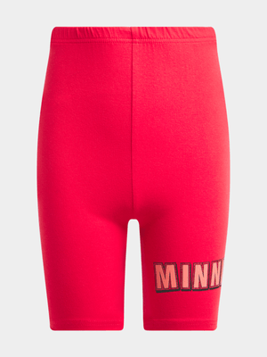 Jet Older Girls Red Minnie Cycle Shorts