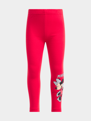 Jet Younger Girls Red Minnie Mouse Leggings