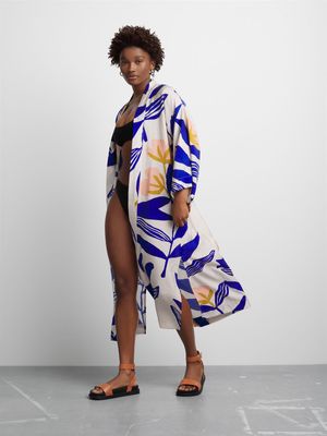 Women's Canvas Maxi Beach Robe