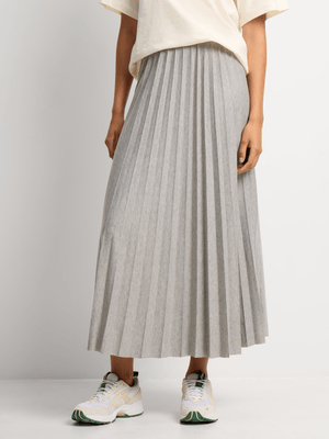 Jet Women's Grey Sunray Pleated Skirt