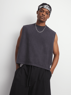 Redbat Classics Men's Black Cropped Top