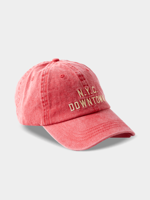 Women's Cotton On Red Classic Dad Cap