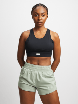 Womens Nike One Dri-Fit Brief-Lined Graphic Jade Horizon Shorts