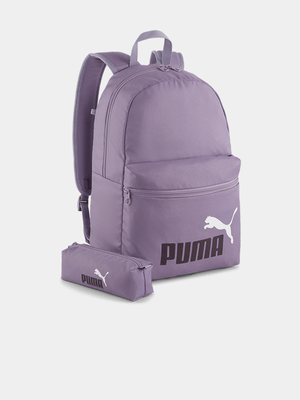 Puma Phase Pale Plum Backpack Set