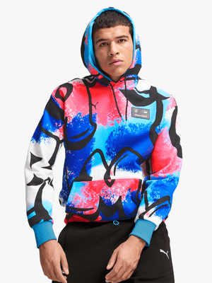 Puma Men's BMW Motorsport Neon Energy Multicolour Hoodie