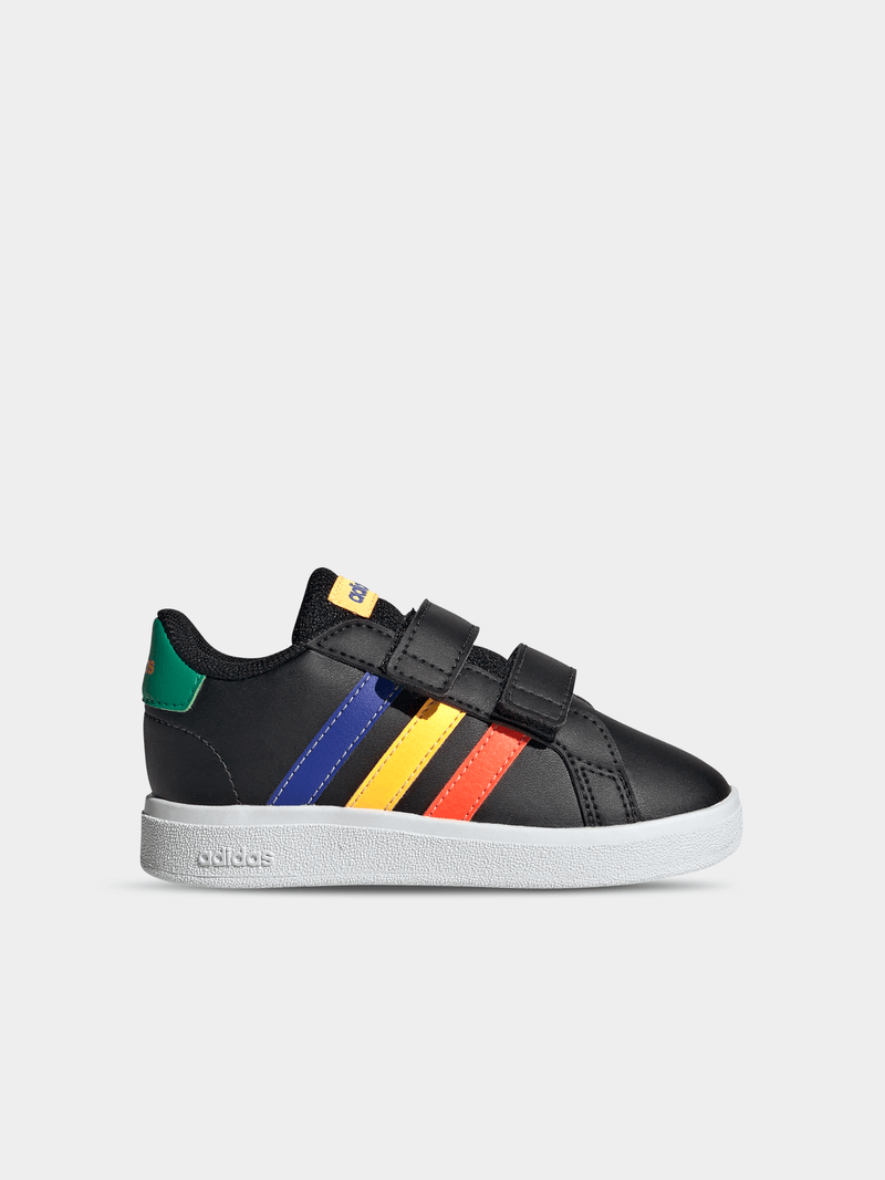 Junior Infant adidas Grand Court 2.0 Black Multi Sneakers Bash