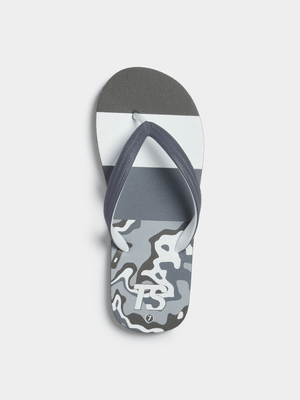 Mens TS Camo '24 Grey/White Flip Flops