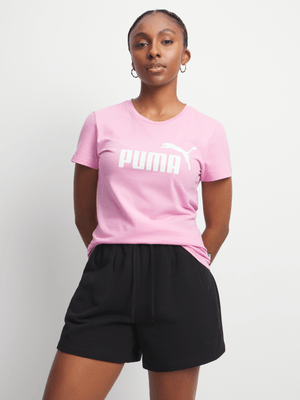 Women's Puma Essential Logo Pink Tee