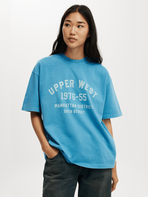 Women's Cotton On Blue The Premium Boxy Graphic T-shirt