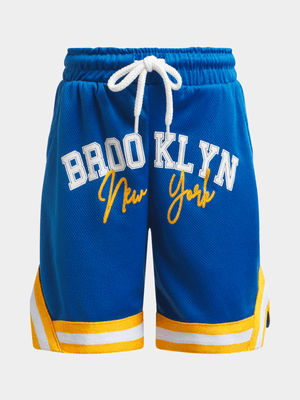 Jet Younger Boy's Colbalt Basketball Short