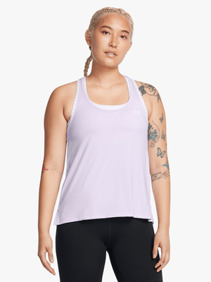 Womens Under Armour Knockout Purple Tank Top