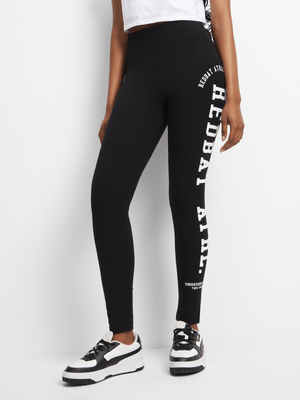 Redbat Athletics Women's Black Leggings