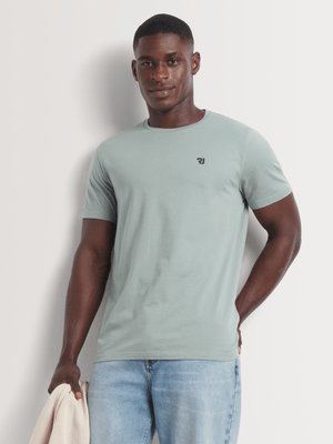 Men's Relay Jeans Plain Crewneck Sage T-Shirt