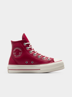 Converse Women's CTAS High Lift Puffed Up Red Sneaker