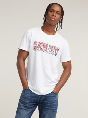 G-Star Men's Chain Logo White T-Shirt