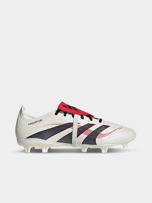 Mens adidas Predator League FT FG/MG White/Red Boots