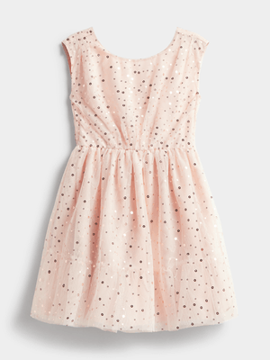 Older Girl's Pink Sequins Party Dress