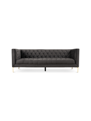 Carin 3 Seater LuxGuard Velvet Stone