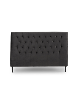 Carin Headboard LuxGuard Velvet Anthracite Q