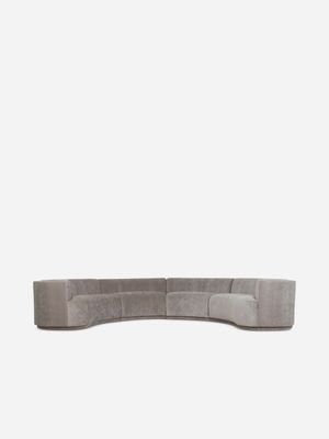 Cosmic Curved Sofa Fibre Guard Melangerie Titanium