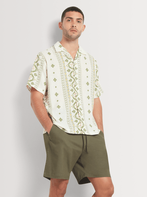 Men's Markham Pull-on Cotton Stretch Green Short