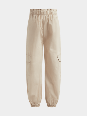 Older Girl's Natural Utility Pants