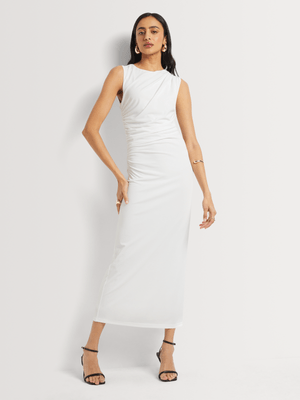 Draped Column Dress