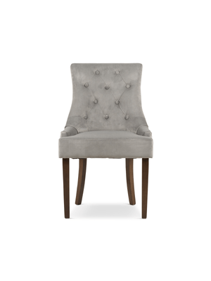 Cuddle Back Dining Chair LuxGuard Velvet Stone