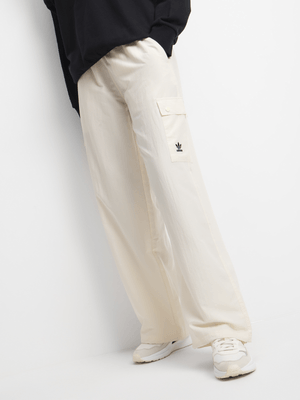 adidas Originals Women's Essential White Cargo Pants