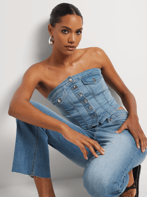 News Denim Bustier