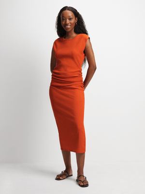 Jet Women's Burnt Orange Bodycon Dress