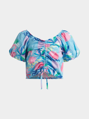 Jet Older Girls Blue Bubble Top