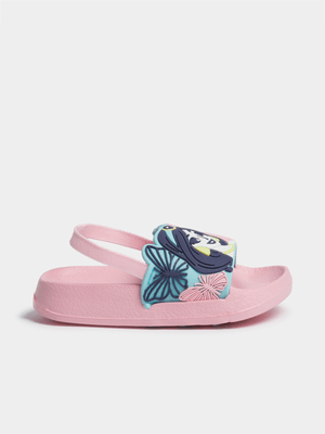 Jet Younger Girls Blue/Pink Frozen Slides