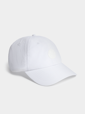 Redbat Unisex Rubber Badge White Cap