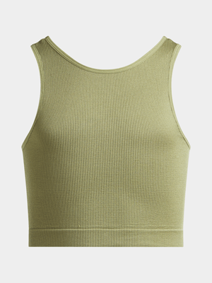 Jet Older Girls Olive Top