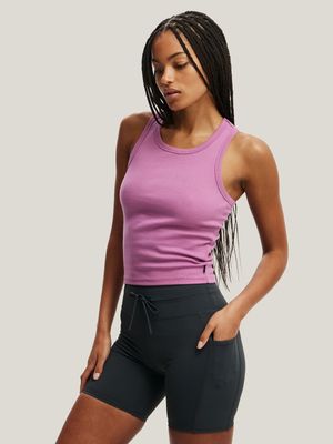 Women's Cotton On Charcoal Ultimate Run Rib Bike Shorts