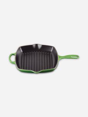 le creuset square skillet grill 26cm bamboo