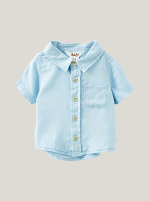 Cotton On Baby Blue Leonard Button Down Shirt