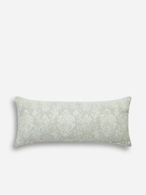 Feminine Floral Lumber Scatter Cushion Grey 40x90cm