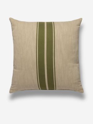 Statement Stripe Scatter Cushion Green 60x60cm