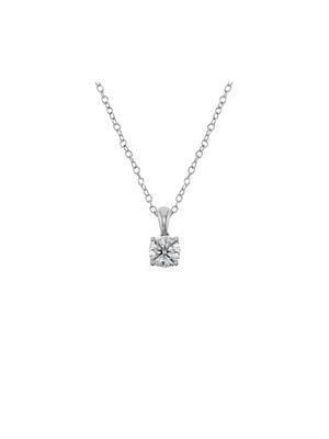 White Gold 0.45ct Lab Grown Diamond pendant on chain