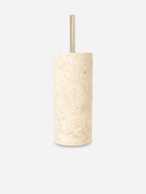 Beige Marble Toilet Brush