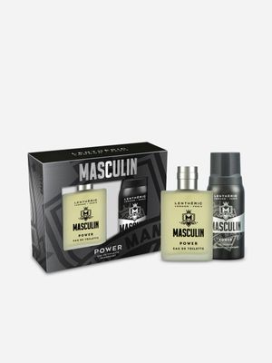 Lenthéric Masculn Power Eau De Toilette & Deodorant Gift Set