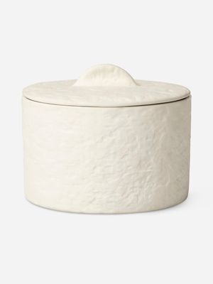 Textured Ceramic Jar Candle Short 10cm