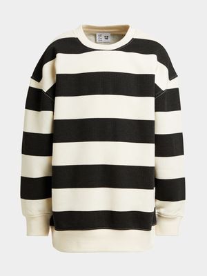 Boys Stripe Crew Sweat Top